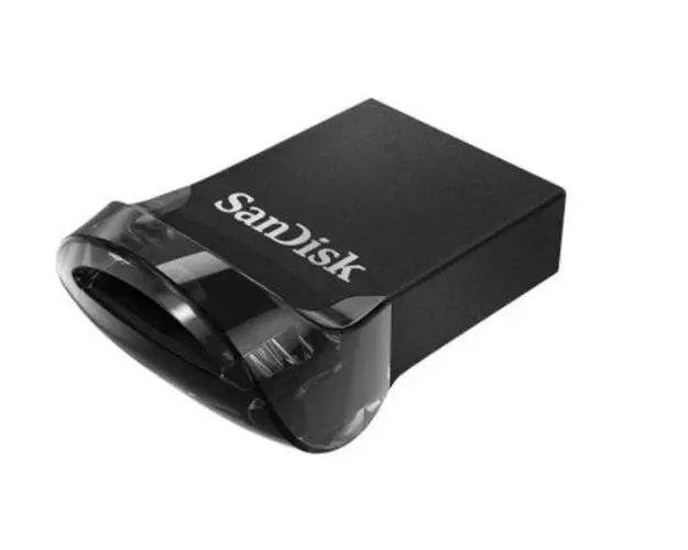 Stick USB SanDisk Ultra Fit, 128GB, USB 3.1 (Negru)