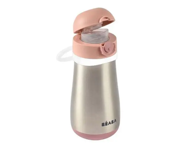 Sticla inox Beaba 350 ml Old Pink