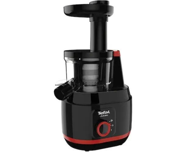 Storcator de fructe si legume Tefal ZC150838 Juiceo, 150 W, Presare la rece (Rosu/Negru)