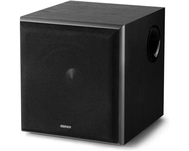 Subwoofer Edifier T5, RMS 70W activ, 8″ bass, RCA Line-in Line-out, automatic stand-by, MDF 21mm (Negru)