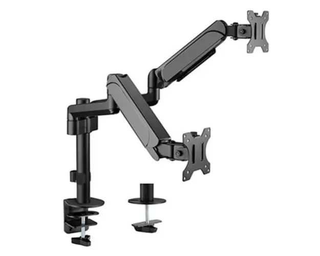 Suport 2 monitoare birou Gembird MA-DA2P-01, 17inch-32inch, 9 kg (Negru)