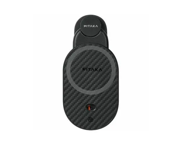 Suport auto cu incarcare Pitaka MagEZ Car Mount Pro 2 (Tesla), Magnetic, 15 W (Negru)