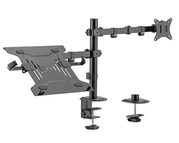 Suport de birou Gembird MA-DA-03, 17inch-32inch, 9 kg, pentru monitor si laptop (Negru)