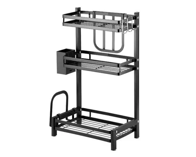 Suport condimente, otel carbon, 35,5x23x60cm - Zokura