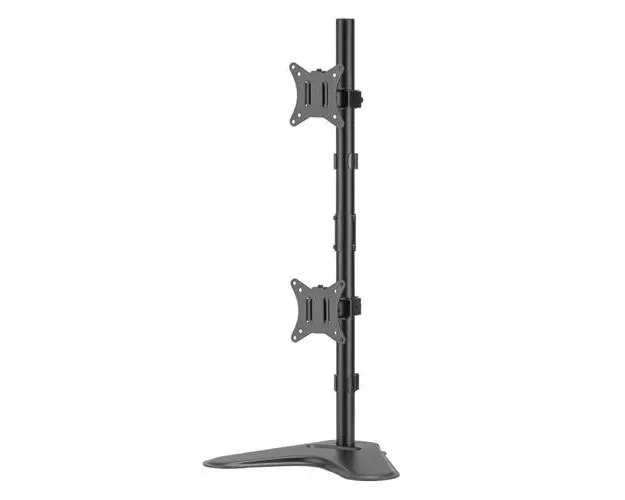 Suport de birou pentru 2 monitoare Nexio NX-LDT66-T02V, 17-32 inch(43cm-81cm), reglabil, capacitate sustinere 9KG/monitor (Negru)