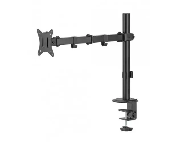 Suport de birou pentru monitor Nexio NX-LDT66-C012, 17-32 inch(43cm-81cm), brat dubla articulatie, reglabil, capacitate sustinere 9KG (Negru)