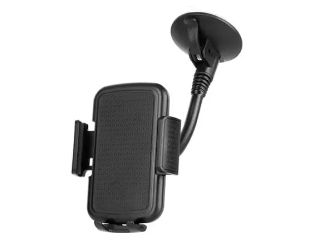 Suport universal auto Kruger&Matz KM1361, prindere cu ventuza (Negru)