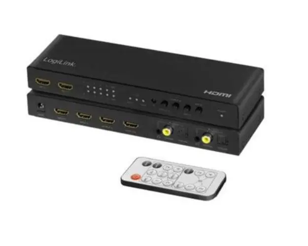 LogiLink HD0049, 4x2 ports, 4K/60 Hz (Negru)
