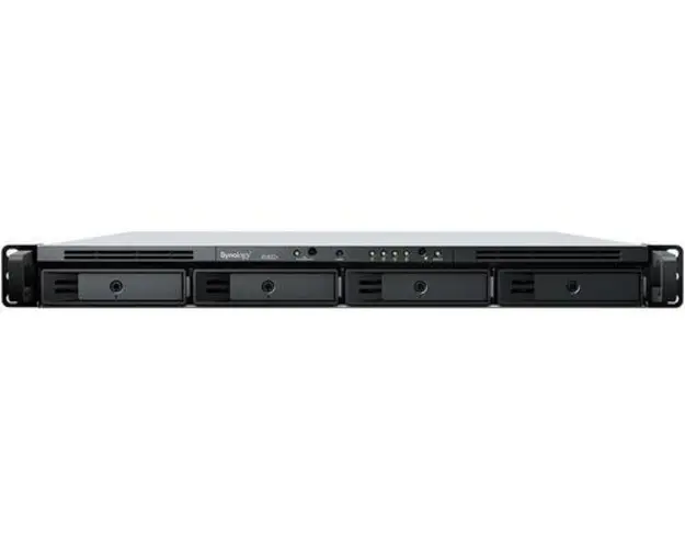 NAS Synology RackStation RS822RP+, 4 Bay-uri, Gigabit, Procesor AMD Ryzen V1500B, 2 GB DDR4 ECC (Negru)