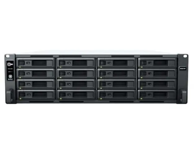 NAS Synology RS2821RP+, 16 Bay-uri, Procesor AMD Ryzen V1500B, 4 GB DDR4 (Negru)