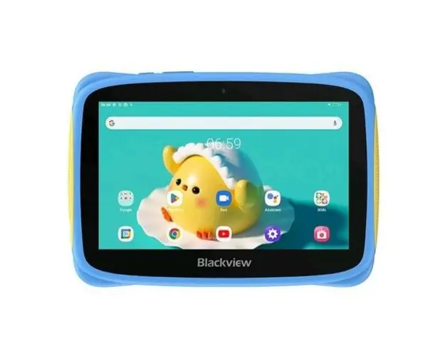Tableta Blackview Tab 3 Kids, Procesor Spreadtrum SC7731 Quad-Core, Ecran IPS 7inch, 2GB RAM, 32GB Flash, 2 MP, Wi-Fi, Android 13 (Albastru)