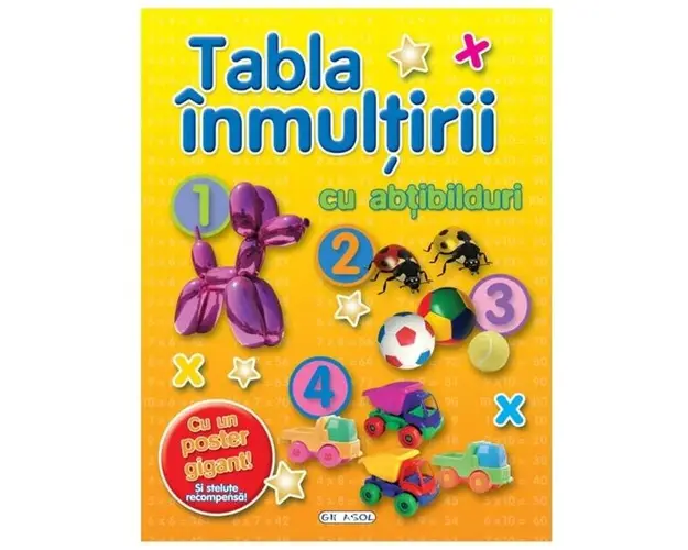 Tabla inmultirii cu abtibilduri
