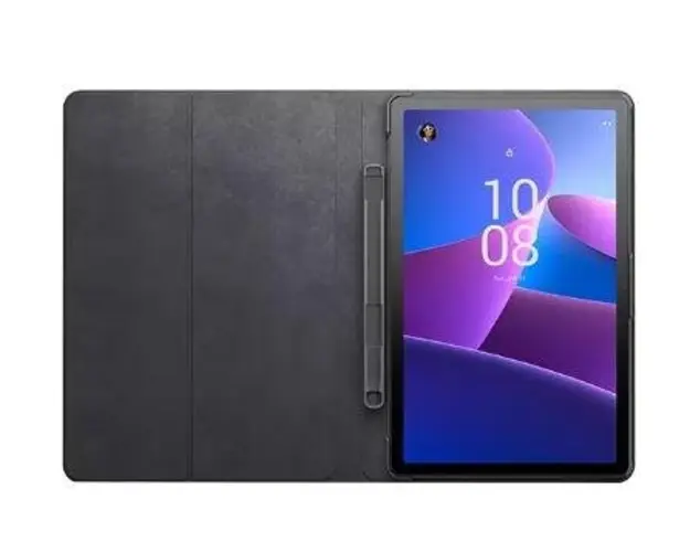Husa Book Cover Lenovo Folio Case pentru Lenovo Tab M10 Plus (Gen. 3) (Gri)
