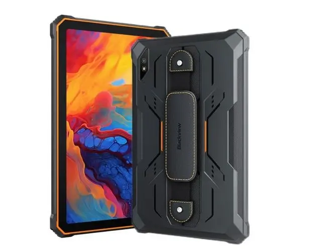 Tableta Blackview Active 8 Pro Rugged, Procesor MediaTek Helio G99 Octa-Core, Ecran FHD+ 10.36inch, 8GB RAM, 256GB Flash, 22000 mAh, 48MP+16MP, NFC, 4G, Dual SIM, Android (Negru/Portocaliu)