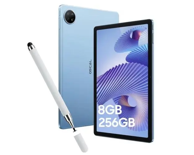Tableta Blackview Oscal Pad 18, Procesor Unisoc T616 Octa-Core, Ecran FHD+ 11inch, 8GB RAM, 256GB Flash, Android, Bluetooth, Wi-Fi, 4G, Dual SIM, Stylus Pen (Albastru)