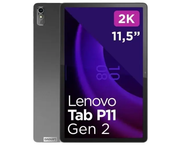 Tableta Lenovo Tab P11 TB350FU (Gen. 2), Procesor Octa-Core MediaTek Helio G99, Ecran IPS 2K Multi-touch 11.5inch, 6GB RAM, 128GB Flash, 13MP, Android 12, Tastatura + Precision Pen 2 (Gri)