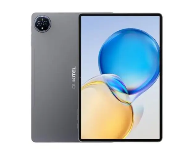 Tableta Oukitel OT12, Procesor Unisoc T618 Octa-Core, 4GB RAM, 256GB Flash, 13MP, Wi-Fi, Bluetooth, 4G, Dual SIM, Android (Gri)