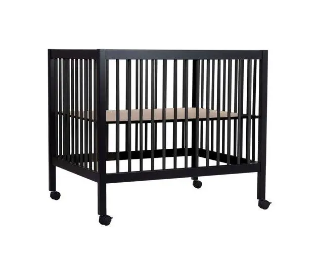 Tarc Childhome 97 cu roti 75x95 cm MDF Negru