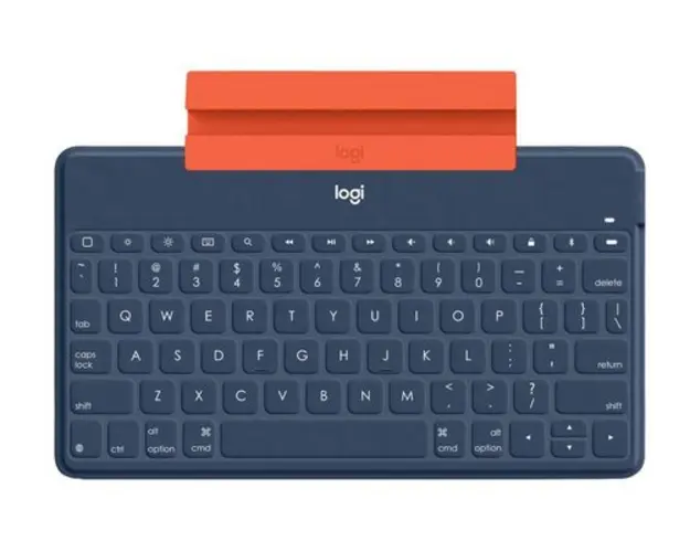 Tastatura bluetooth Logitech 920-010060, cu stand pentru telefonn (Albastru)
