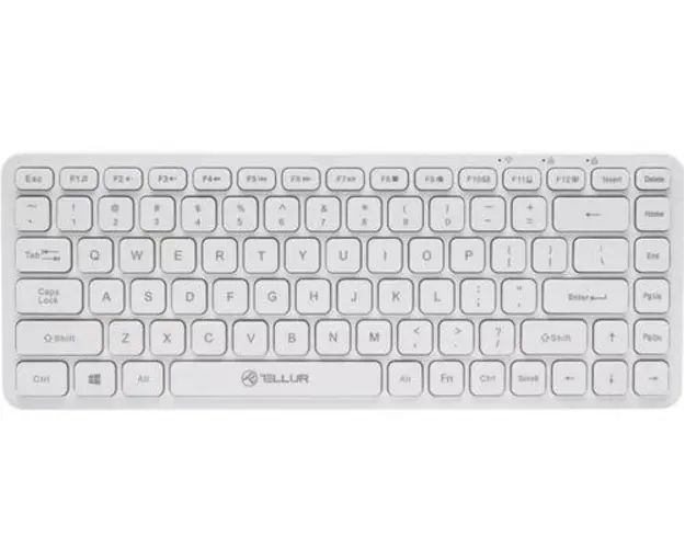 Tastatura fara fir Tellur, Mini (Alb)