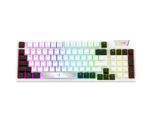 Tastatura Gaming Mecanica AQIRYS Adara RGB, USB, Switch HaiMu Pink, layout US (Alb)