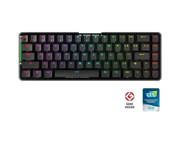 Tastatura Gaming Mecanica Wireless ASUS ROG Falchion Cherry MX Red, USB, iluminare RGB (Negru)