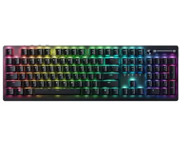 Tastatura Gaming Razer Deathstalker V2 Pro, Wireless, RGB, Layout US, Switch Linear Optical (Negru)