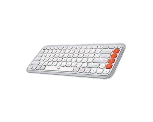 Tastatura Logitech Pop Icon Keys, Bluetooth, Layout US (Alb) 