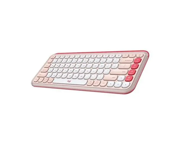 Tastatura Logitech Pop Icon Keys, Bluetooth, Layout US (Roz)
