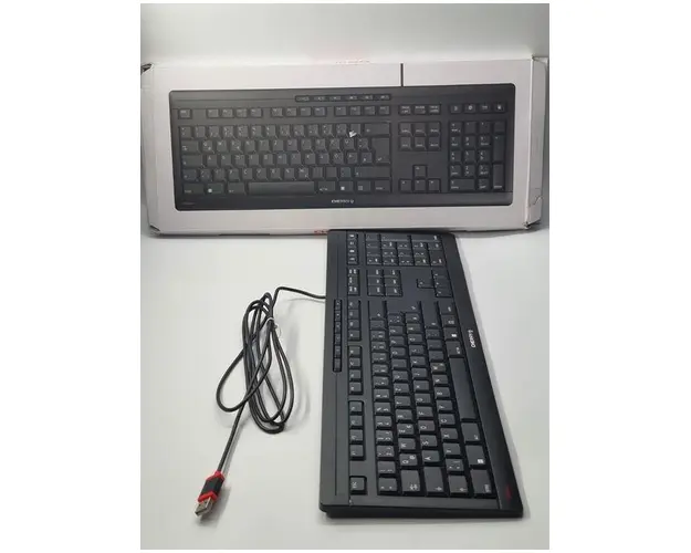Tastatura Mecanica Cherry STREAM, USB, Layout DE (Negru)