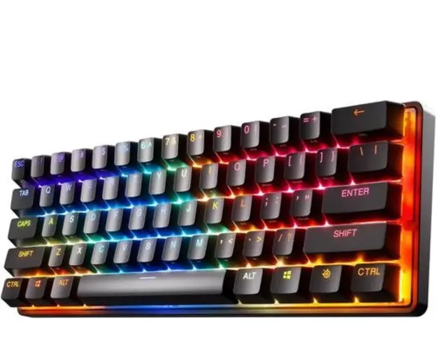 Tastatura Mecanica Gaming SteelSeries Apex Pro Mini, iluminare RGB, USB-C, Bluetooth, Layout UK, Switch ajustabil (Negru)