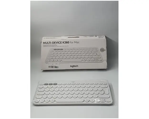 Tastatura Wireless Logitech K380, Bluetooth, Layout US, Compatibil MAC (Alb) 