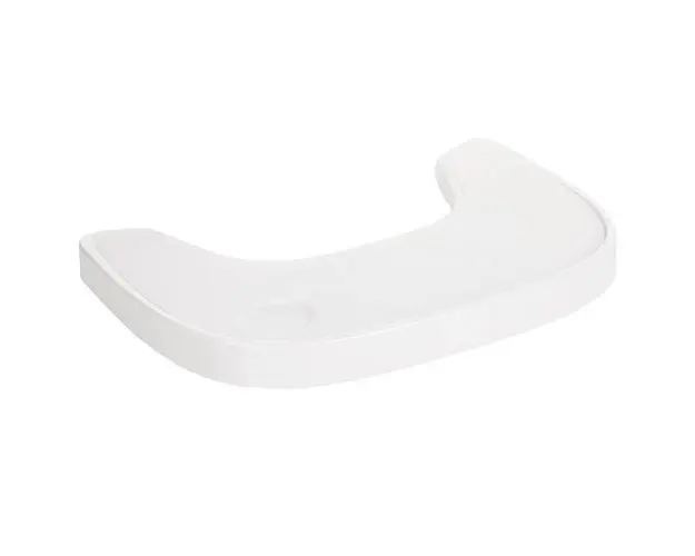 Tavita scaun de masa Childhome Evolu + Protectie din silicon, Alb