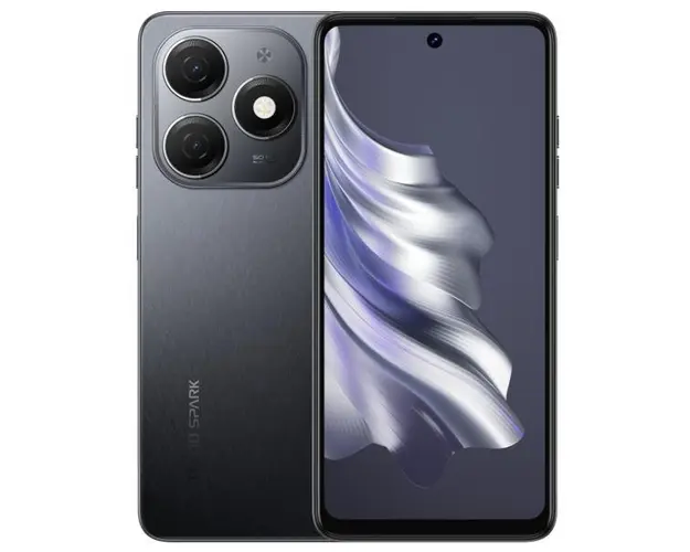 Telefon Mobil Tecno Spark 20, Procesor Mediatek MT6769Z Helio G85 Octa-Core, IPS LCD 6.6inch, 8GB RAM, 256GB Flash, Camera Duala 50 + 0.08 MP, Wi-Fi, 4G, Dual Sim, Android (Negru)
