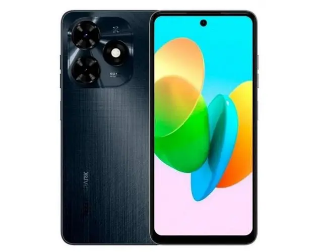 Telefon Mobil Tecno Spark 20C, Procesor Mediatek Octa-Core, IPS LCD 6.6inch, 8GB RAM, 128GB Flash, Camera Duala 50 + 0.08 MP, Wi-Fi, 4G, Dual Sim, Android (Negru)