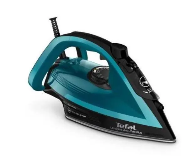 Fier de calcat Tefal Ultragliss Plus FV6832E0, 2800 W, 260 g/min (Negru/Albastru)
