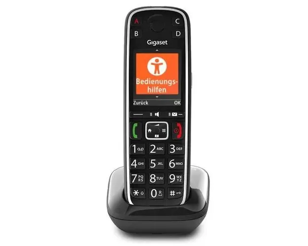 Telefon DECT fara fir Gigaset E720, Bluetooth, Hands Free (Negru)