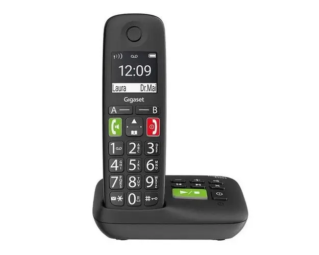 Telefon DECT fara fir Gigaset E290 A, Caller ID (Negru)