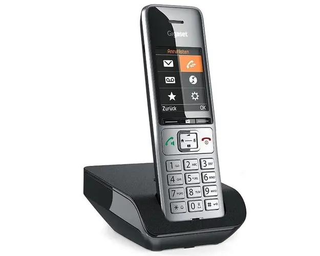 Telefon DECT fara fir Gigaset COMFORT 500, SMS, Hands Free (Argintiu/Negru)