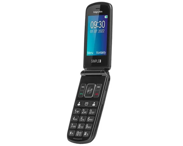 Telefon Seniori Kruger&Matz 929, 2G, Buton SOS (Negru)