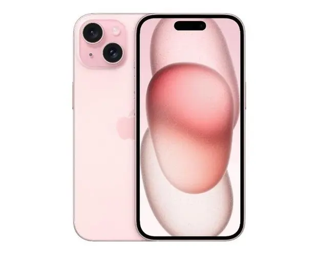 Telefon Mobil Apple iPhone 15, Super Retina XDR OLED 6.1inch, 256GB Flash, Camera Duala 48 + 12 MP, Wi-Fi, 5G, iOS (Roz)