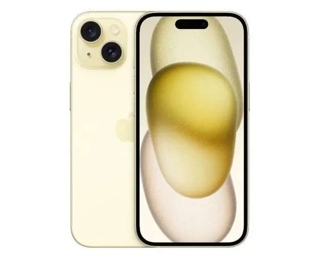Telefon Mobil Apple iPhone 15 Plus, Super Retina XDR OLED 6.7inch, 512GB Flash, Camera Duala 48 + 12 MP, Wi-Fi, 5G, iOS (Galben)