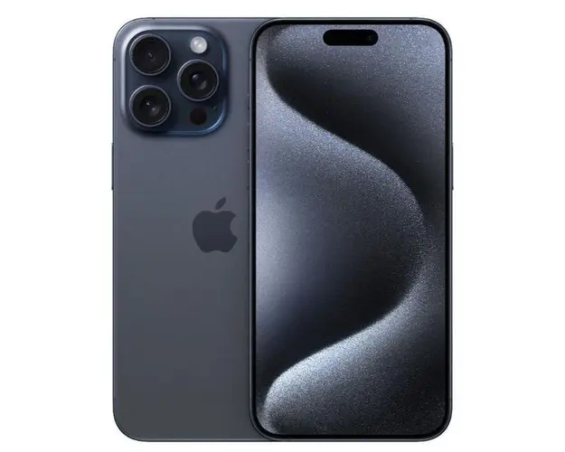 Telefon Mobil Apple iPhone 15 Pro Max, LTPO Super Retina XDR OLED 6.7inch, 256GB Flash, Camera Tripla 48 + 12 + 12 MP, Wi-Fi, 5G, iOS (Albastru)