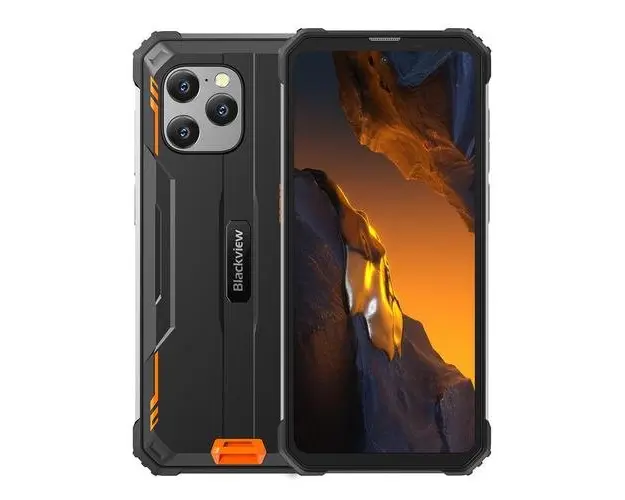 Telefon Mobil Blackview BV8900 Pro, Procesor Octa-Core MTK Helio P90, Ecran IPS touchscreen 6.5inch, 8GB RAM, 256GB Flash, Camera Tripla 64 + 8 + 2 MP, Wi-Fi, 4G, Dual Sim, Android (Negru/Portocaliu)