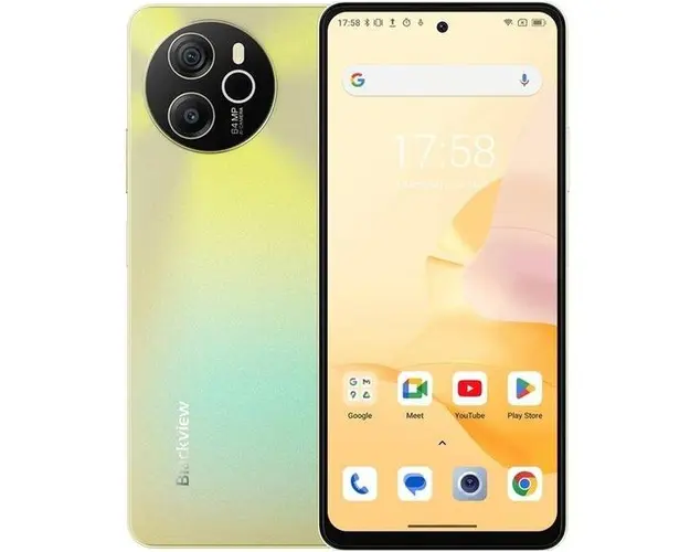Telefon Mobil Blackview Shark 8, Procesor Mediatek Helio G99, Ecran IPS LCD 6.78inch, 8GB RAM, 256GB Flash, Camera Duala 64 MP, Wi-Fi, 4G, Dual Sim, Android (Auriu)