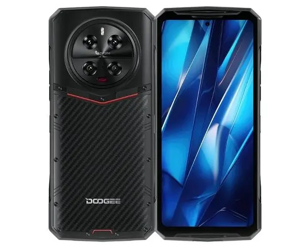 Telefon Mobil Doogee DK10, Procesor Mediatek Dimensity 8020, AMOLED 6.67inch, 12GB RAM, 512GB Flash, Camera Quad 50 + 16 + 50 + 64 MP, Wi-Fi, 5G, Dual Sim, Android (Negru)