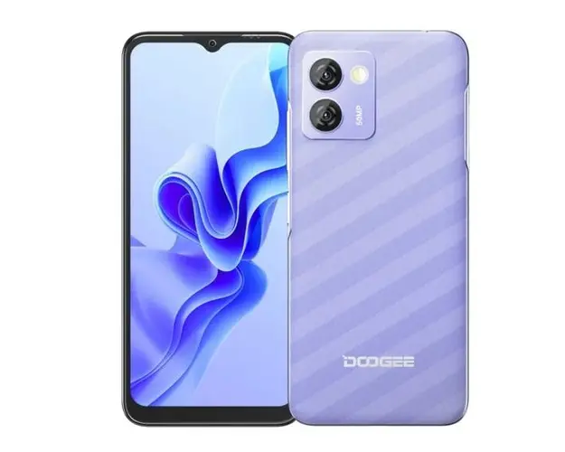 Telefon Mobil Doogee N50 Pro, Procesor Spreadtrum T606, IPS 6.52inch, 8GB RAM, 256GB Flash, Camera Duala 50 + 2MP, Wi-Fi, 4G, Dual Sim, Android (Violet)