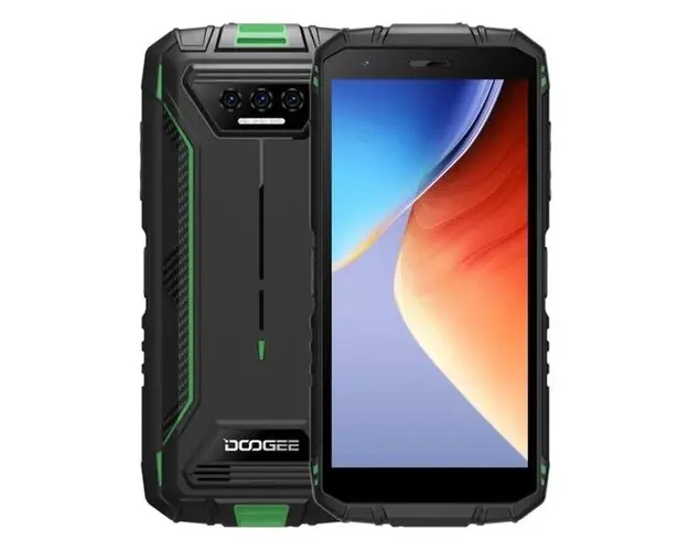 Telefon Mobil Doogee S41 Max, Procesor Spreadtrum T606 Octa Core, IPS 5.5inch, 6GB RAM, 256GB Flash, Camera 13MP, 4G, Wi-Fi, Dual Sim, Android (Negru/Verde)