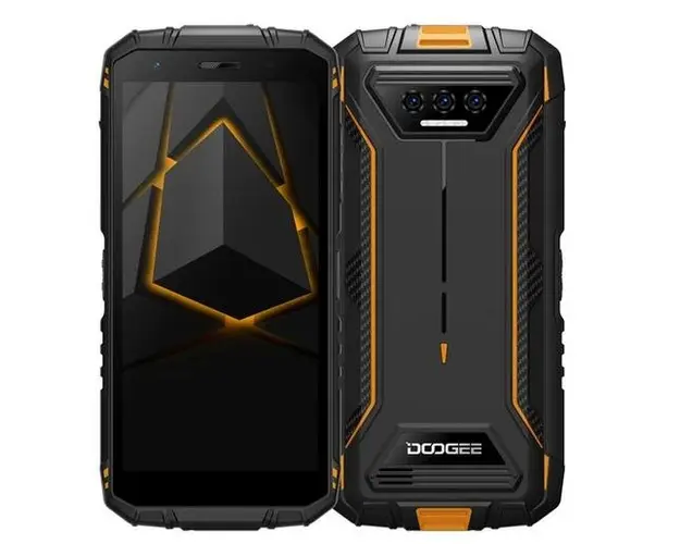 Telefon Mobil Doogee S41 Max, Procesor Spreadtrum T606 Octa Core, IPS 5.5inch, 6GB RAM, 256GB Flash, Camera 13MP, 4G, Wi-Fi, Dual Sim, Android (Negru/Portocaliu)