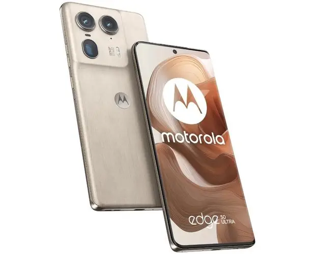 Telefon Mobil Motorola Edge 50 Ultra, Qualcomm SM8635 Snapdragon 8s Gen 3, P-OLED 6.7inch, 16GB RAM, 1TB Flash, Camera Tripla 50 + 64 + 50 MP, Wi-Fi, 5G, Dual Sim, Android (Bej)
